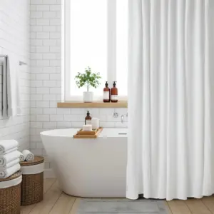 Cortina de baño símil tussor_ Jean Cartier