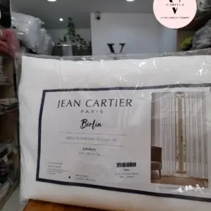 Juego de cortinas de gasa lisa_ Jean Cartier