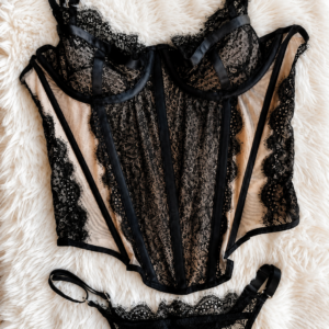 Corset con transparencias efecto piel_ Zaylie